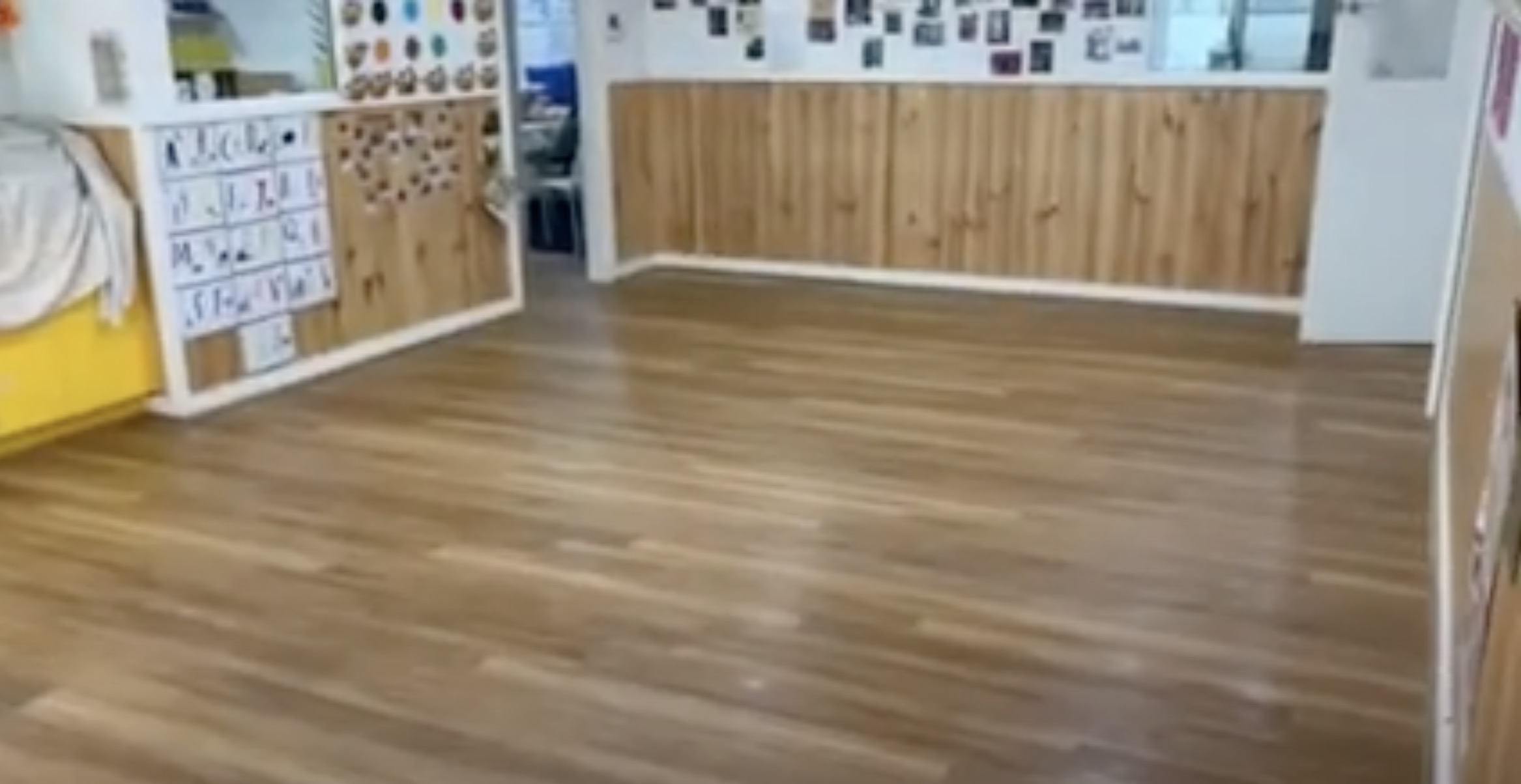 SPC Vinyl Plank Flooring. Spotted Gum. Early Learning Centre